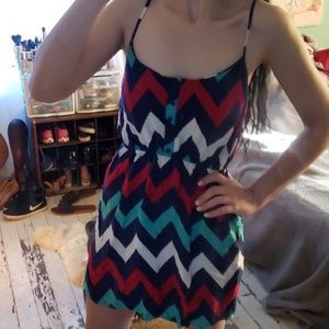 Strappy Patterned Dress